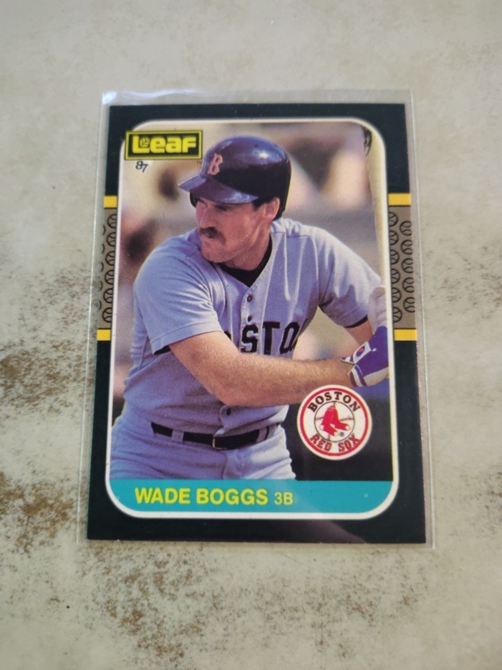 Wade Boggs 1987 Leaf #193 Boston Red Sox Baseball Card